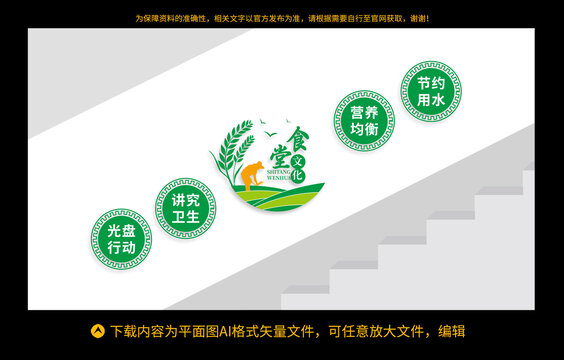 食堂文化墻