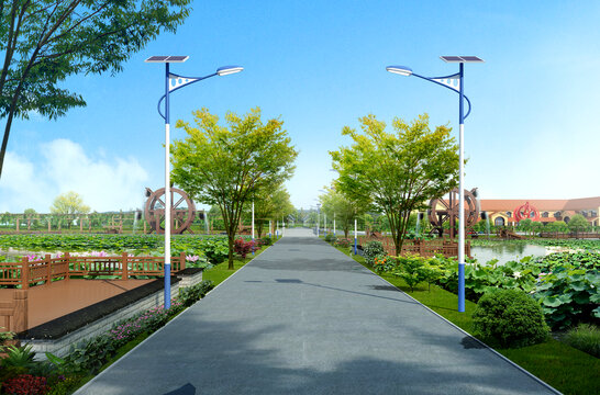道路景觀效果圖