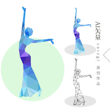 舞蹈抽象畫