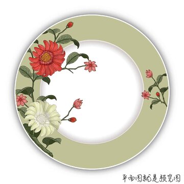 餐具花面