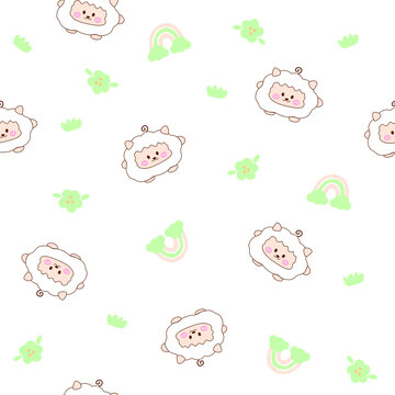 滿印cute小羊