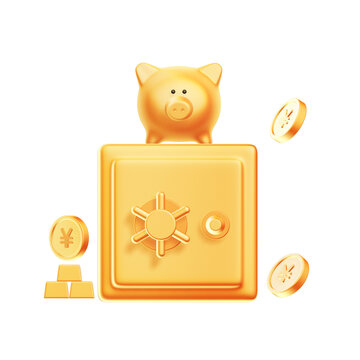3D金融理財保險箱