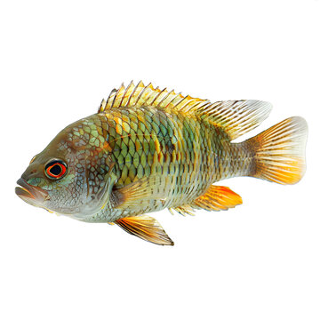 [免摳素材]白色背景上的彩色魚