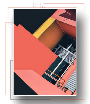 紅黃建筑外觀設(shè)計(jì)