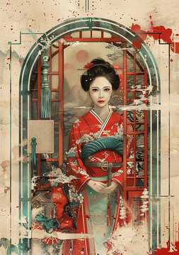 浮世繪仕女圖