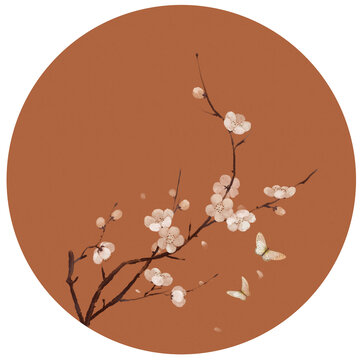 古風(fēng)白梅