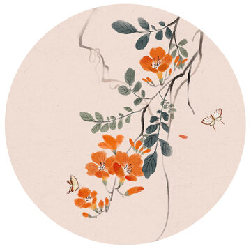 凌霄花古風