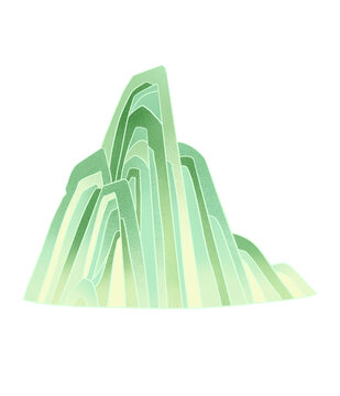 中式國(guó)潮山插畫