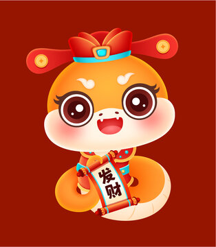蛇年卡通形象