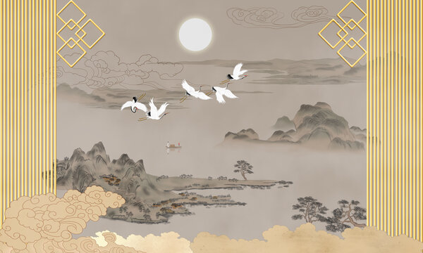 柵格山水畫