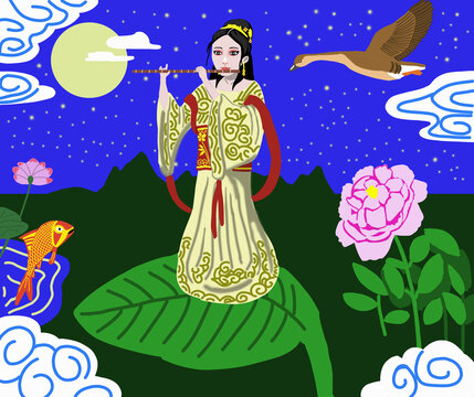 夜叢美人