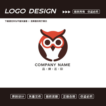 貓頭鷹logo標(biāo)志