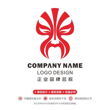 臉譜戲劇logo