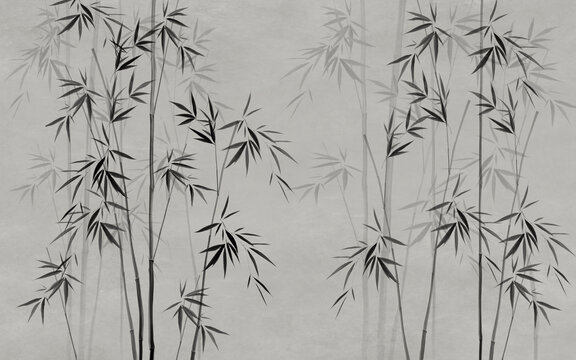 水墨竹子