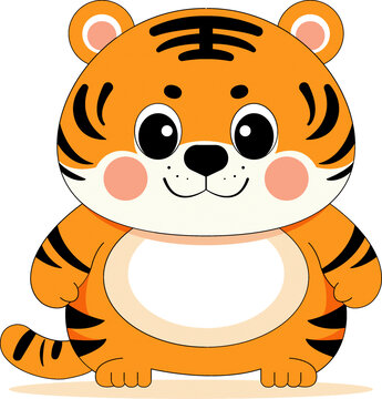 卡通小老虎