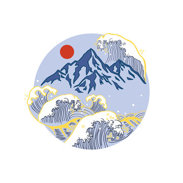 旭日東升冰箱貼設(shè)計(jì)