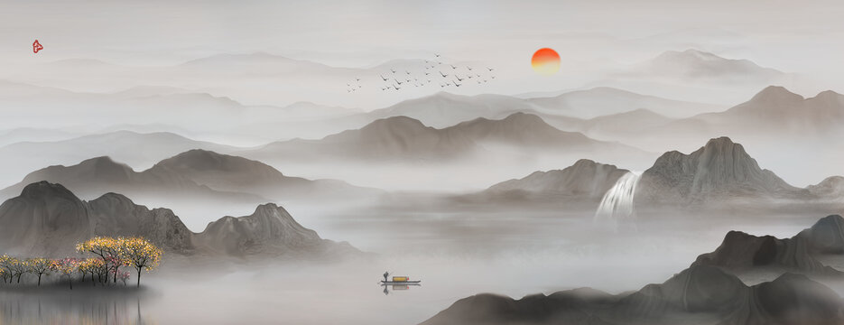 山水圖