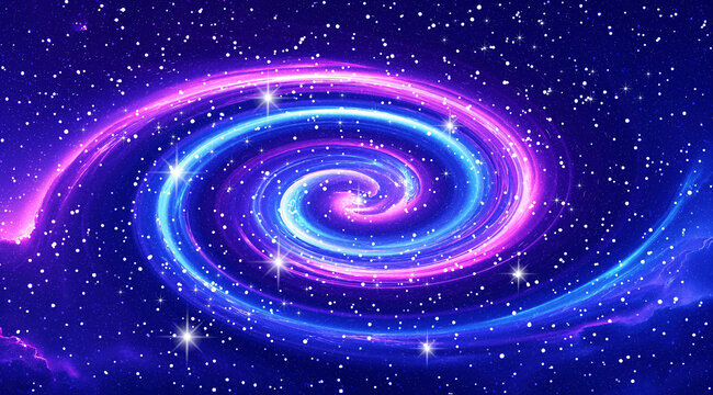 唯美星空旋渦背景