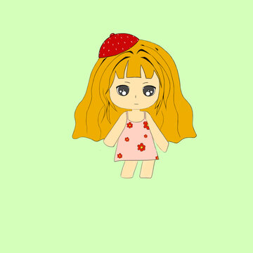 q版動(dòng)漫小女孩