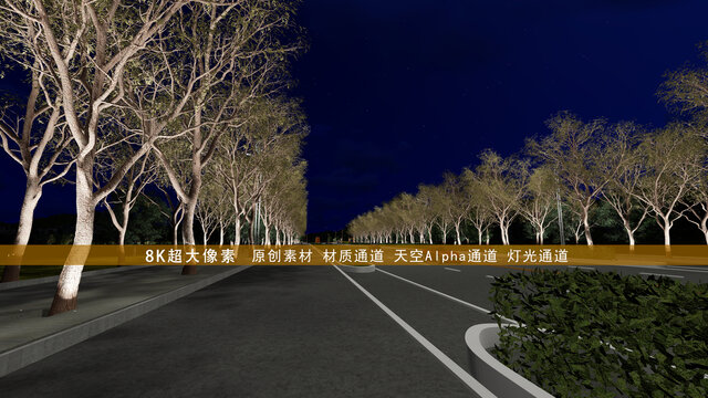 道路夜景亮化