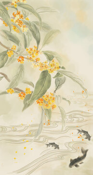 錦鯉桂花
