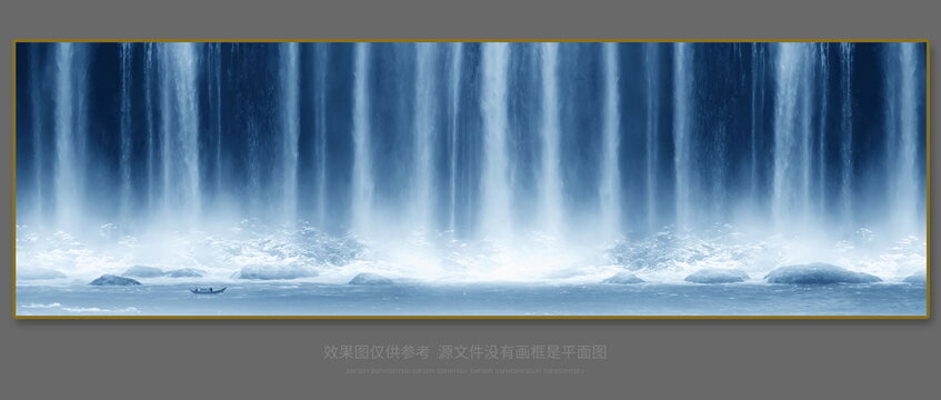 高清藍(lán)色瀑布