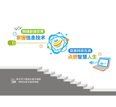 計(jì)算機(jī)信息技術(shù)階梯墻