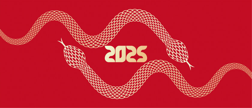 蛇新年封面插圖