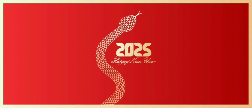 蛇新年藝術(shù)插圖背景設(shè)計(jì)