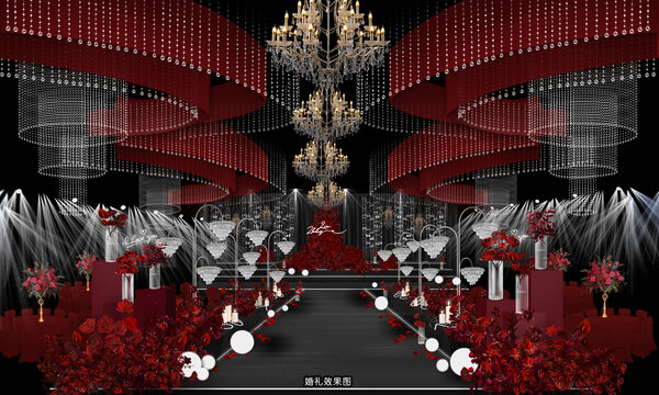 紅白效果圖