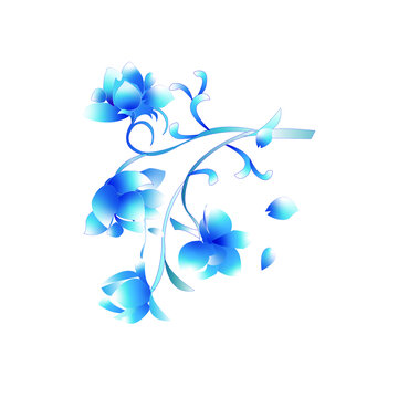 藍色青花