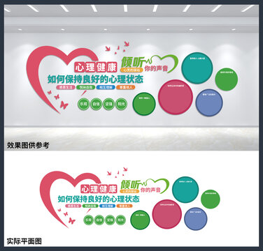 心理健康室文化背景墻設(shè)計(jì)