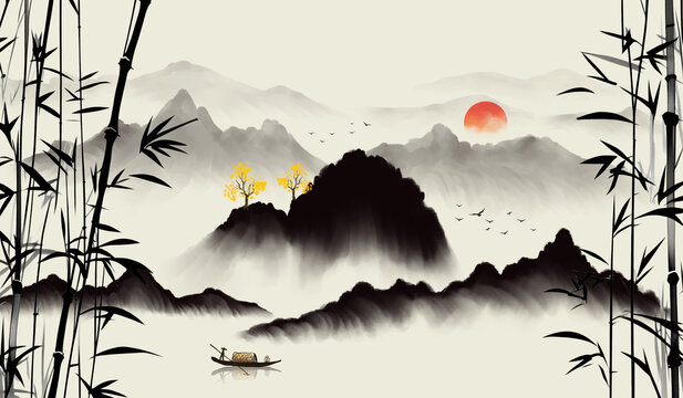 水墨山水