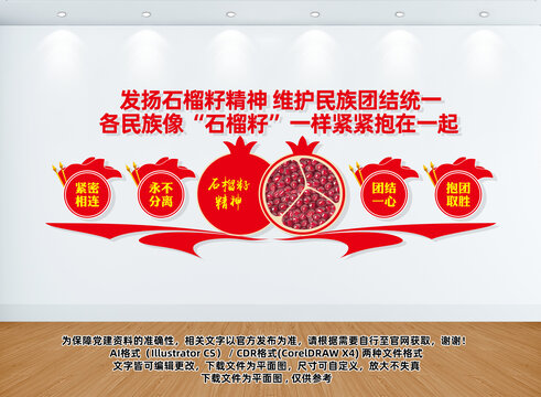 石榴籽精神文化墻