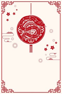 國(guó)風(fēng)傳統(tǒng)剪紙蛇