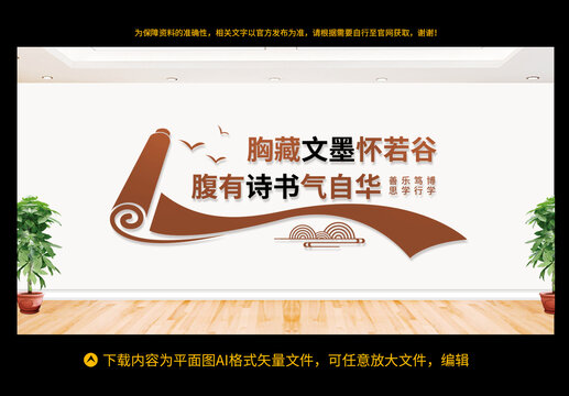 圖書室文化墻