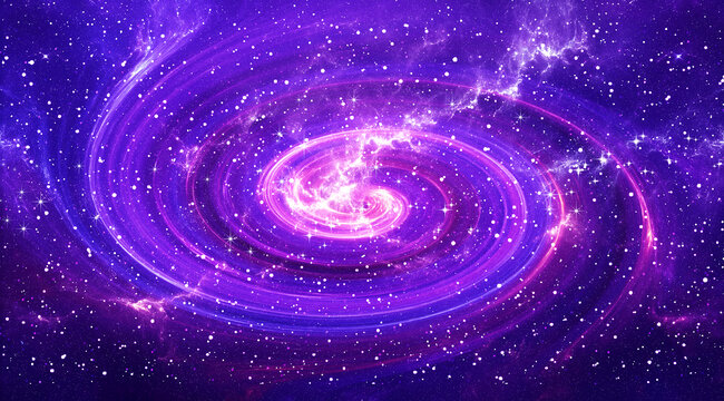 紫色唯美漩渦星空頂