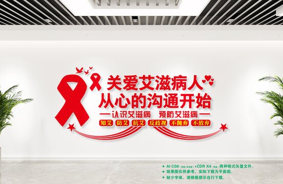 預(yù)防艾滋病文化墻