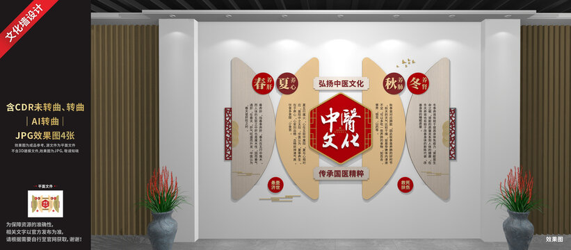 中醫(yī)文化展廳展示墻