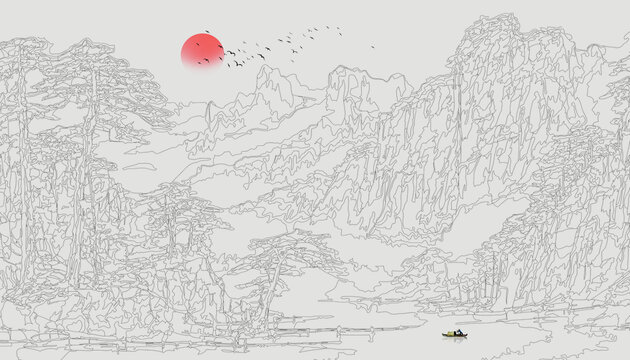線條山