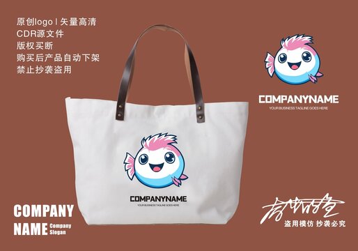 原創(chuàng)河豚l(xiāng)ogo標志