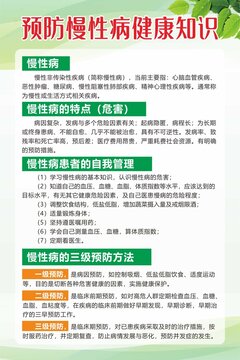 慢性病健康知識