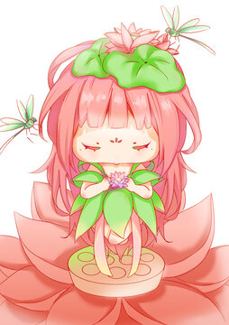 荷花少女