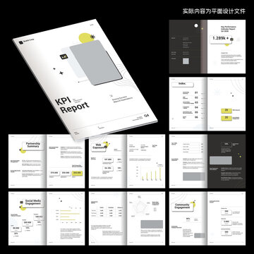 投資畫(huà)冊(cè)indesign模板