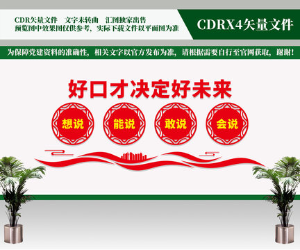 好口才文化墻
