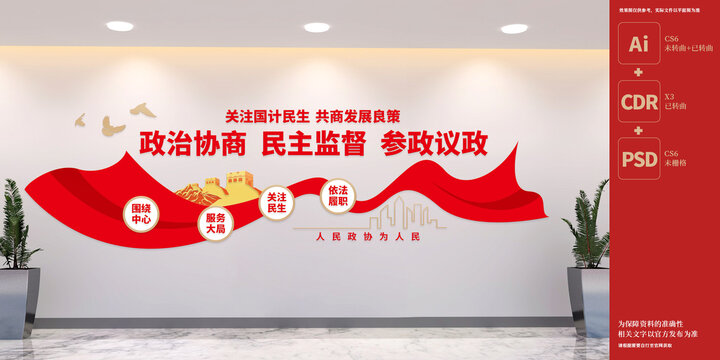 政治協(xié)商會(huì)議文化墻