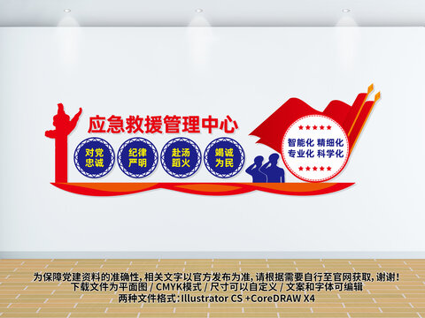 應(yīng)急救援管理中心文化墻