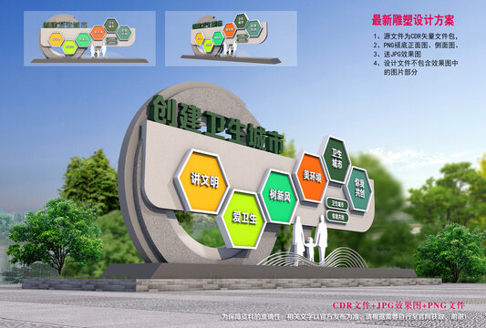 衛(wèi)生城市造型