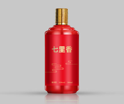 白酒瓶子樣機(jī)效果圖