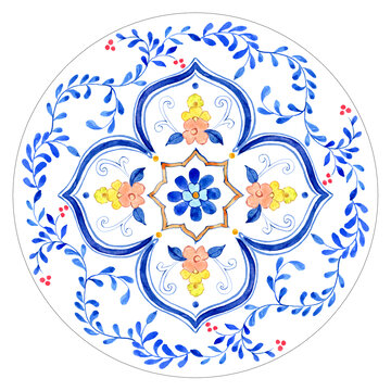 墨西哥卷葉花葉圖
